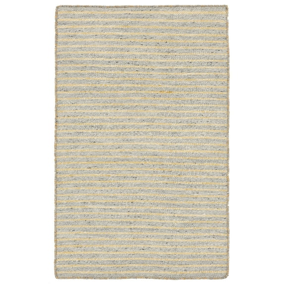 MOJAVE 6203/47 PENCIL STRIPE GREY - 24"X8' Area Rug by Trans-Ocean