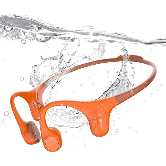 Open Box MOJAWA Run Plus Sports Headphones w/Bluetooth & Voice Assistant,Orange