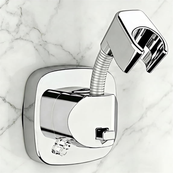 MOJEA 360° Swivel Shower Head Holder with Strong Suction Cup, Adjustable No Drill