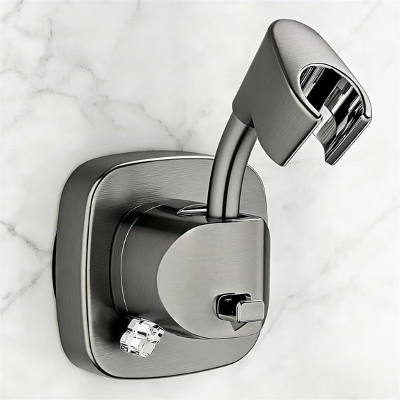 MOJEA 360° Swivel Shower Head Holder with Strong Suction Cup, Adjustable No Drill