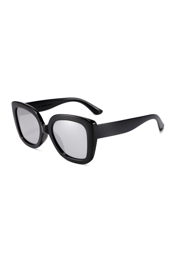 MOJMBSBY Vintage Women Oversized Sunglasses Designer Luxury Square Sun Glasses UV400 Protection Flat Lens