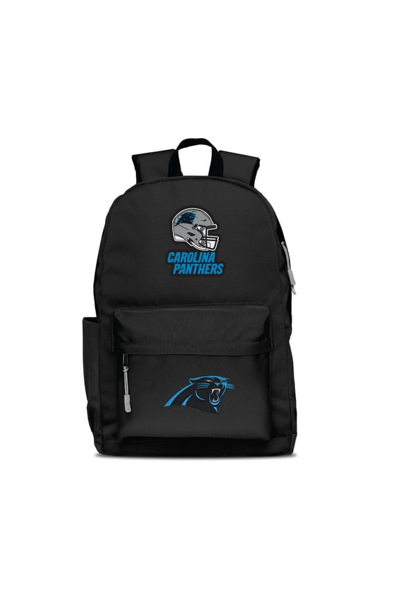 Black Carolina Panthers Two Logo Campus Backpack