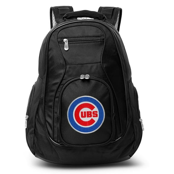 MOJO Black Chicago Cubs 19'' Laptop Travel Backpack