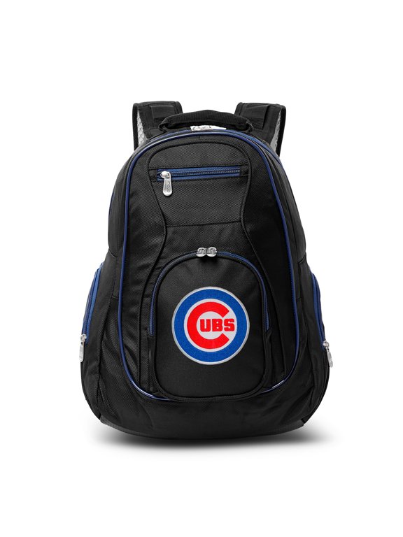 MOJO Black Chicago Cubs Trim Color Laptop Backpack