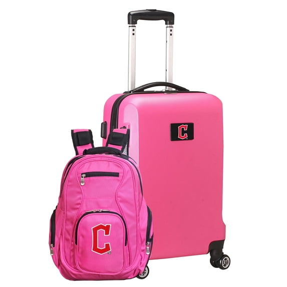 MOJO Black Cleveland Guardians Deluxe 2-Piece Backpack and Carry-On Set