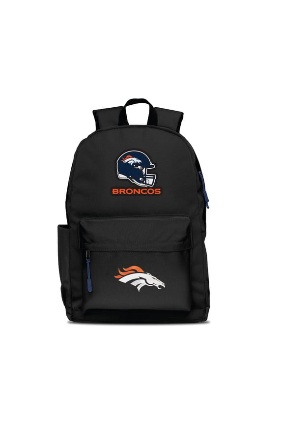 Black Denver Broncos Two Logo Campus Backpack