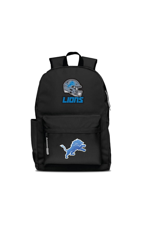 Black Detroit Lions Two Logo Campus Backpack