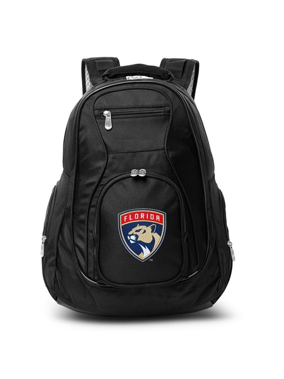 Black Florida Panthers 19'' Laptop Travel Backpack