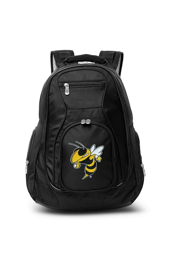Black GA Tech Yellow Jackets 19'' Laptop Travel Backpack