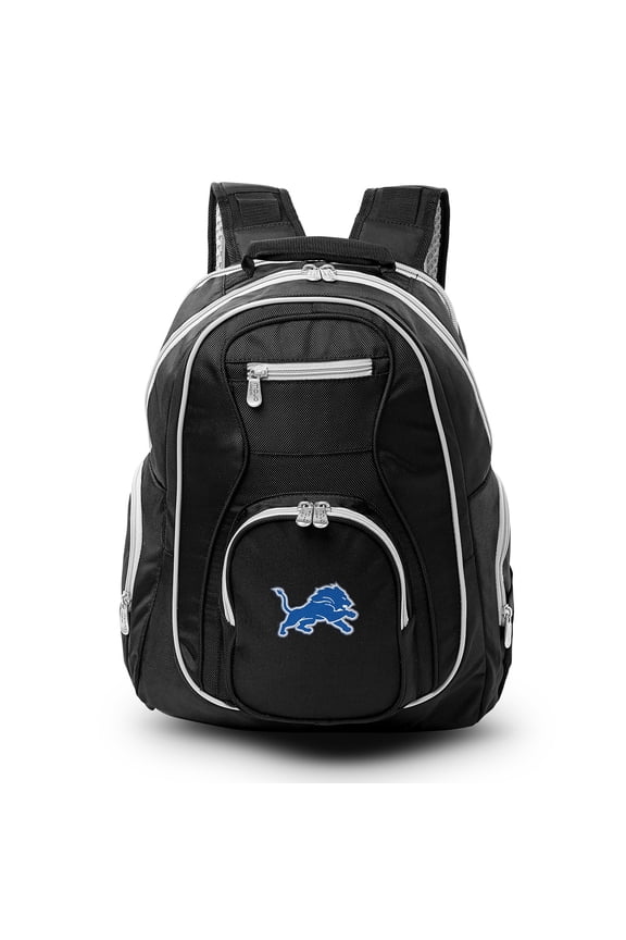 Black/Gray Detroit Lions Premium Color Trim Backpack