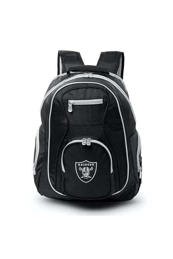 Black/Gray Las Vegas Raiders Premium Color Trim Backpack