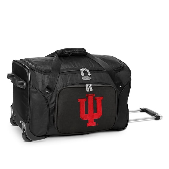 MOJO Black Indiana Hoosiers 22" 2-Wheeled Duffel Bag