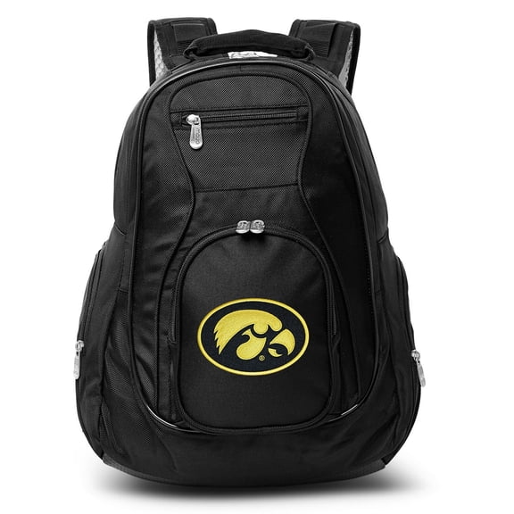 MOJO Black Iowa Hawkeyes 19'' Laptop Travel Backpack