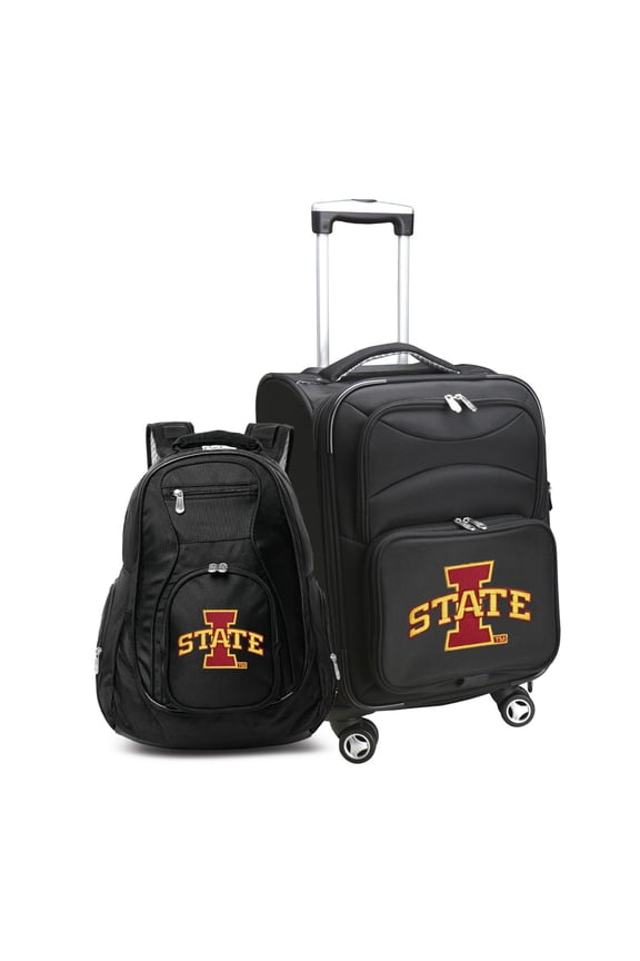 Black Iowa State Cyclones Softside Carry-On & Backpack Set