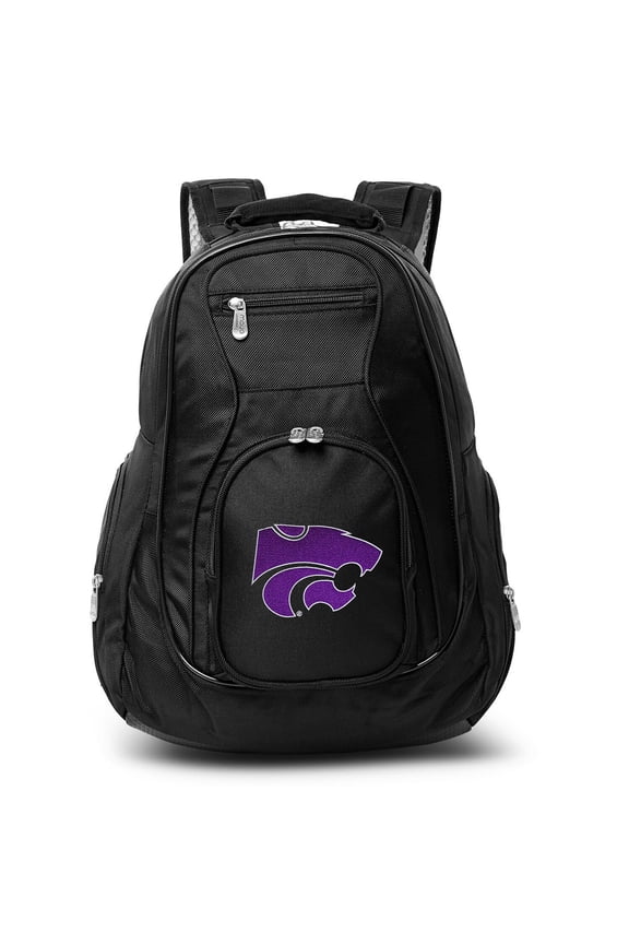 Black Kansas State Wildcats 19'' Laptop Travel Backpack