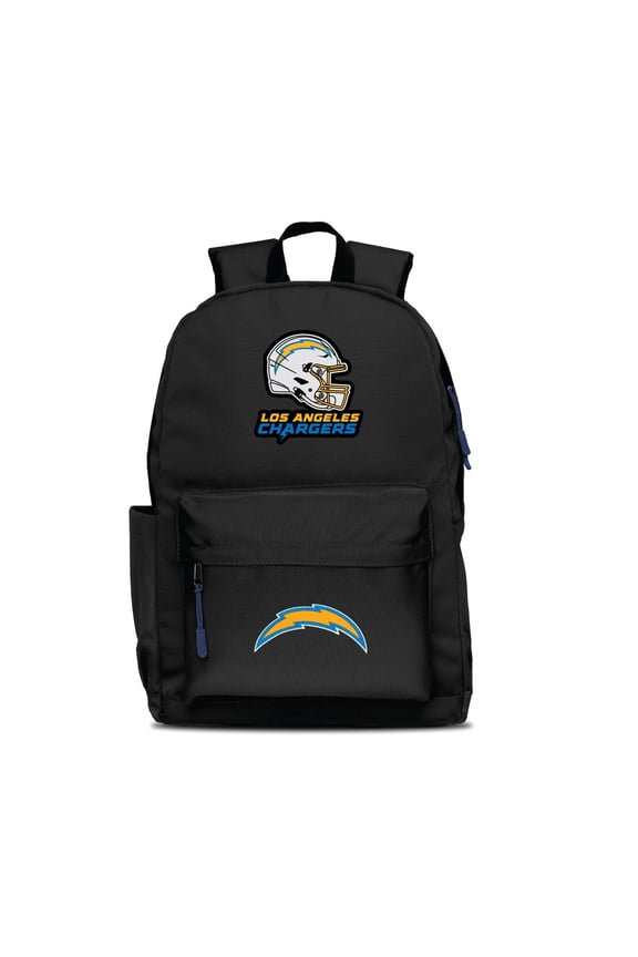 Black Los Angeles Chargers Two Logo Campus Backpack