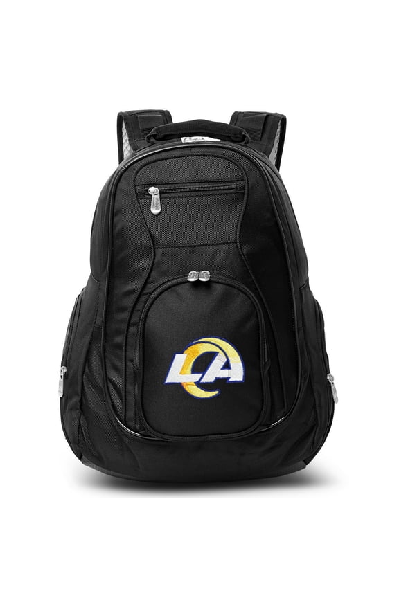 Black Los Angeles Rams Premium Laptop Backpack