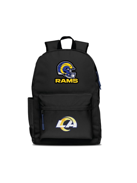 Black Los Angeles Rams Two Logo Campus Backpack