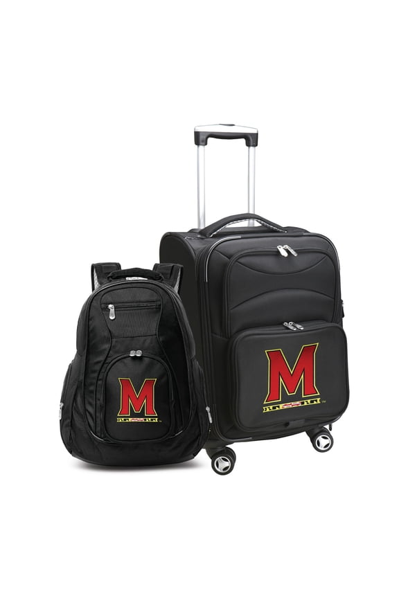 Black Maryland Terrapins Softside Carry-On & Backpack Set