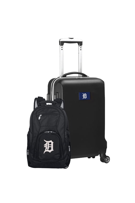 MOJO Black Minnesota Wild Deluxe 2-Piece Backpack and Carry-On Set