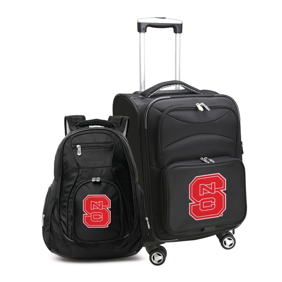 MOJO Black NC State Wolfpack Softside Carry-On & Backpack Set