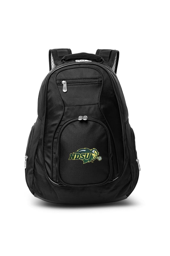 Black NDSU Bison 19'' Laptop Travel Backpack