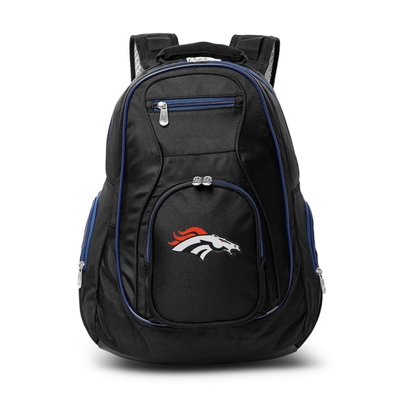 MOJO Black/Navy Denver Broncos Premium Color Trim Backpack