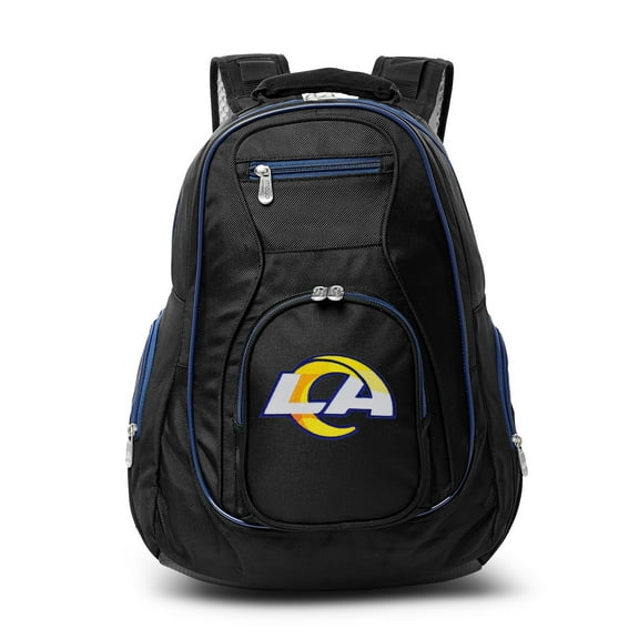 MOJO Black/Navy Los Angeles Rams Premium Color Trim Backpack