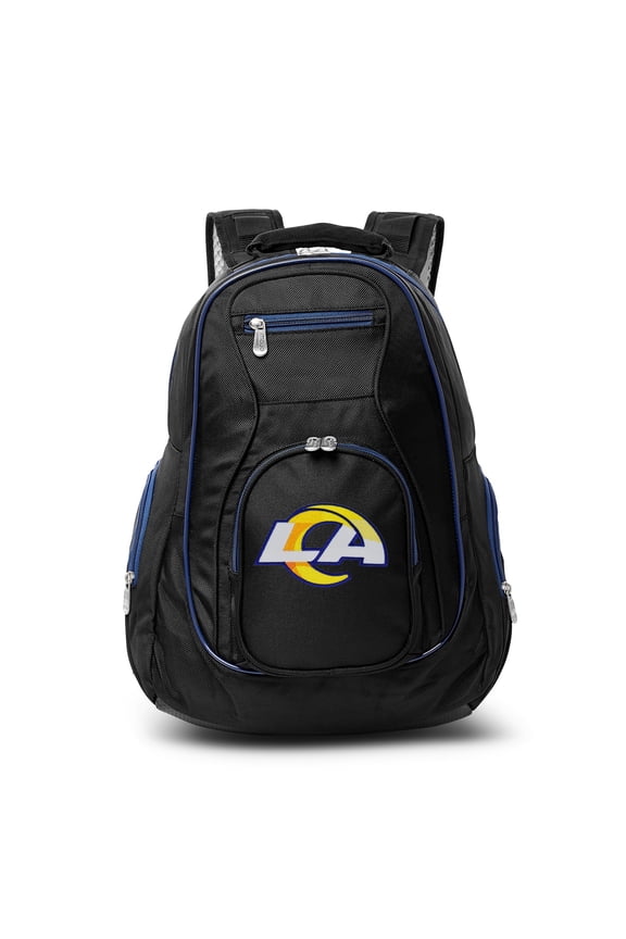 Black/Navy Los Angeles Rams Premium Color Trim Backpack