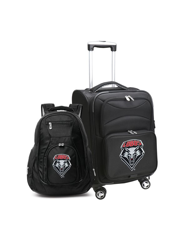 Black New Mexico Lobos Softside Carry-On & Backpack Set
