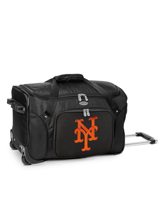 MOJO Black New York Mets 22" 2-Wheeled Duffel Bag