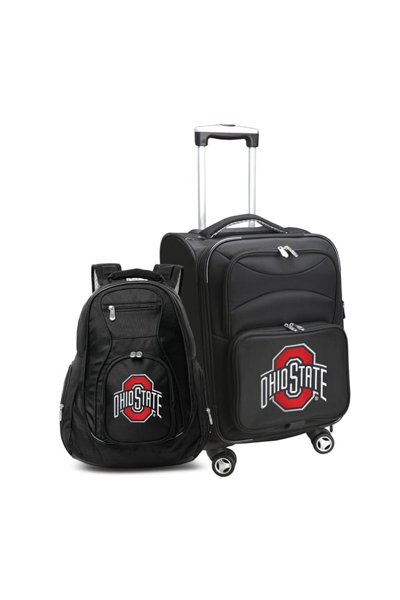 Black Ohio State Buckeyes Softside Carry-On & Backpack Set