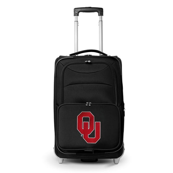 MOJO Black Oklahoma Sooners 21" Softside Rolling Carry-On Suitcase