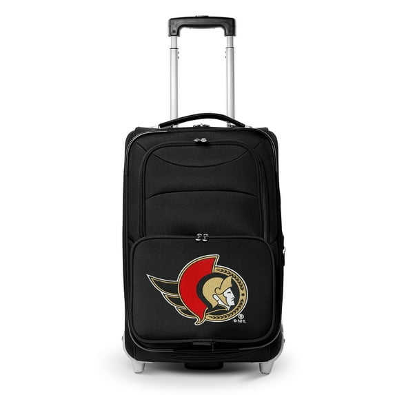 MOJO Black Ottawa Senators 21" Softside Rolling Carry-On Suitcase