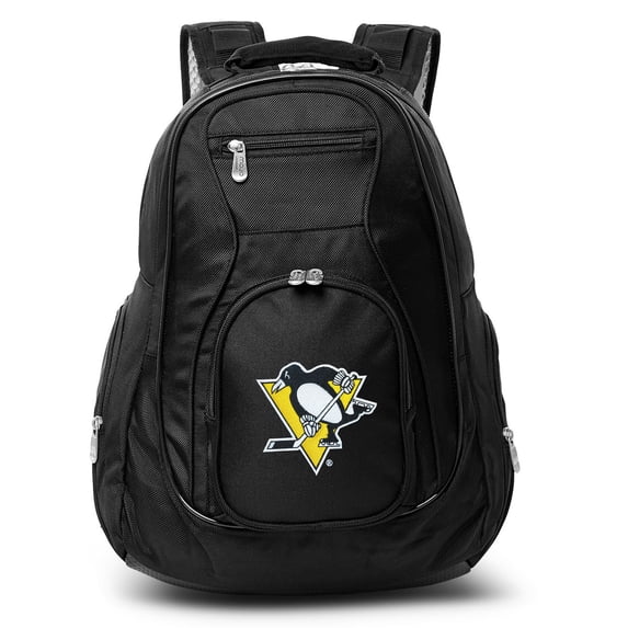 Denco NHL Pittsburgh Penguins Laptop Backpack 19 inches Black
