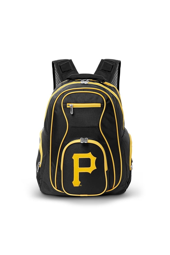 Black Pittsburgh Pirates Trim Color Laptop Backpack