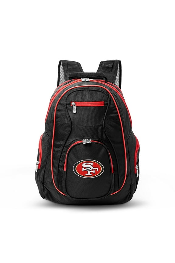 Black/Red San Francisco 49ers Premium Color Trim Backpack