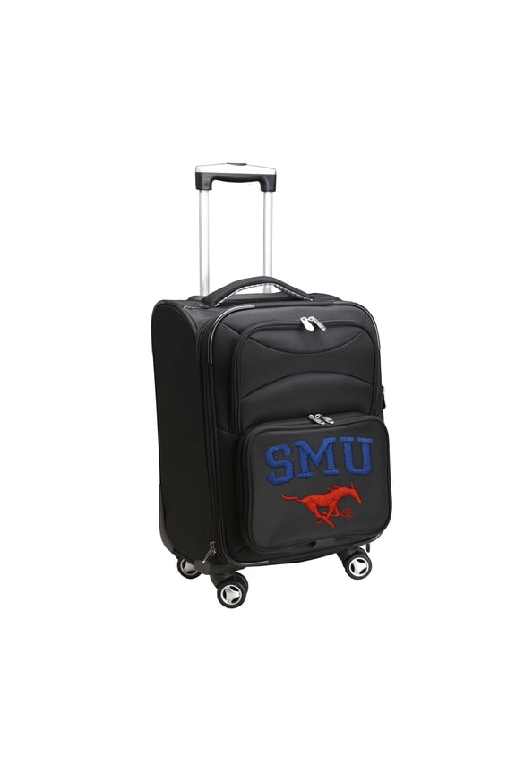 MOJO Black SMU Mustangs 21" Softside Spinner Carry-On