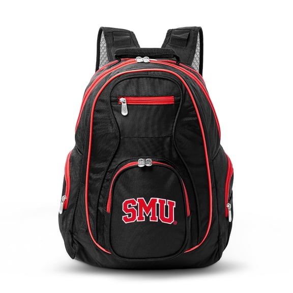 MOJO Black SMU Mustangs Trim Color Laptop Backpack