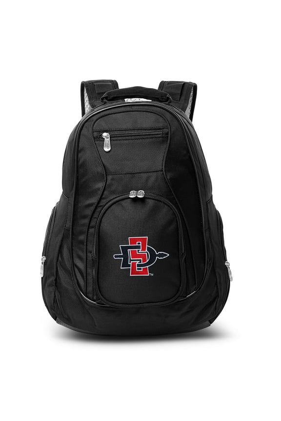 Black San Diego State Aztecs 19'' Laptop Travel Backpack