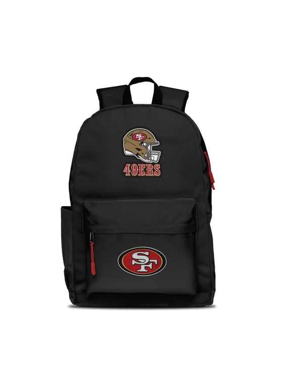 Black San Francisco 49ers Two Logo Campus Backpack