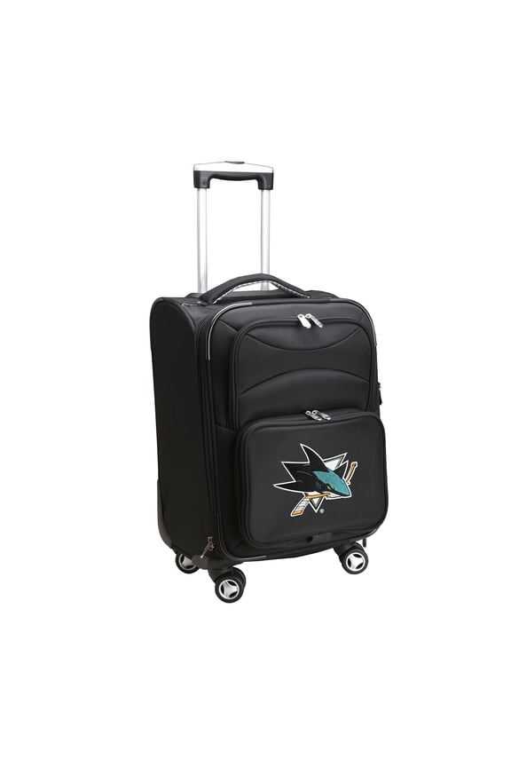 Black San Jose Sharks 21" Softside Spinner Carry-On