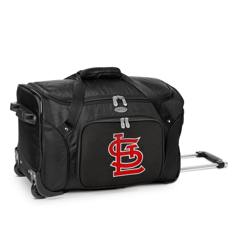 MOJO Black St. Louis Cardinals 22 2-Wheeled Duffel Bag