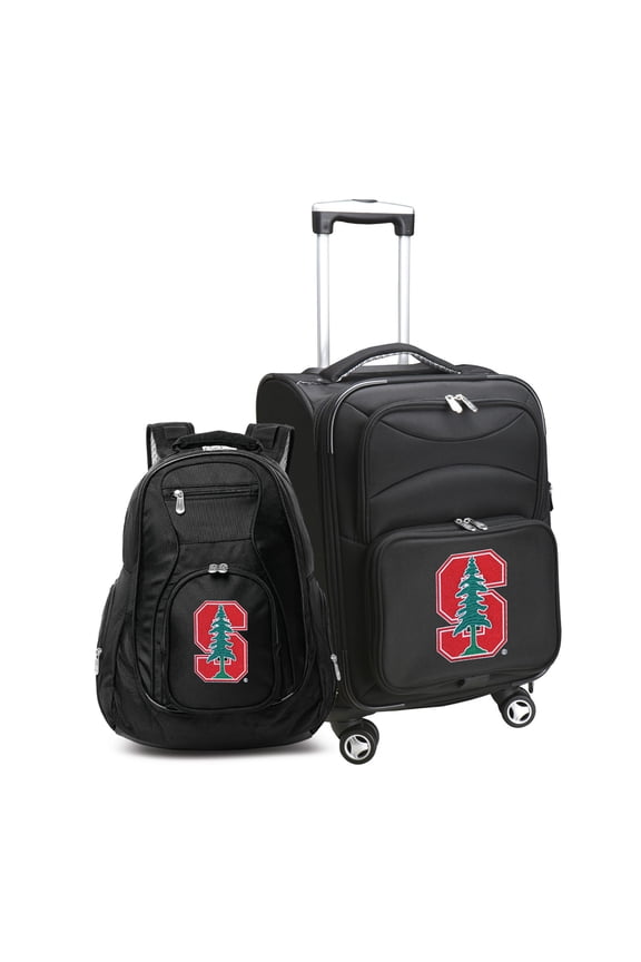 Black Stanford Cardinal Softside Carry-On & Backpack Set