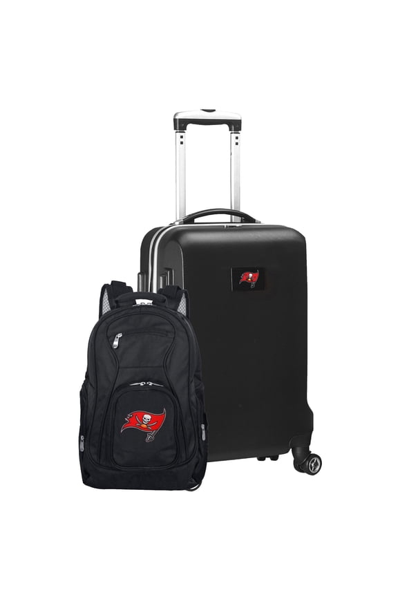 Black Tampa Bay Buccaneers 2-Piece Backpack & Carry-On Set