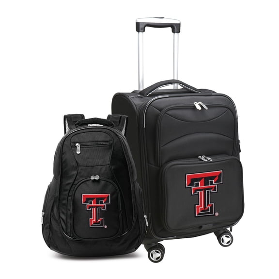 MOJO Black Texas Tech Red Raiders Softside Carry-On & Backpack Set
