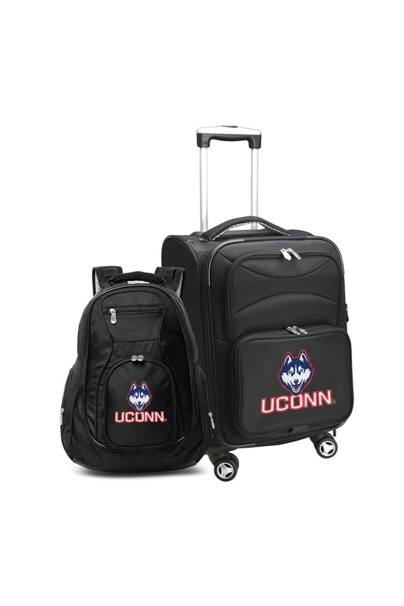Black UConn Huskies Softside Carry-On & Backpack Set
