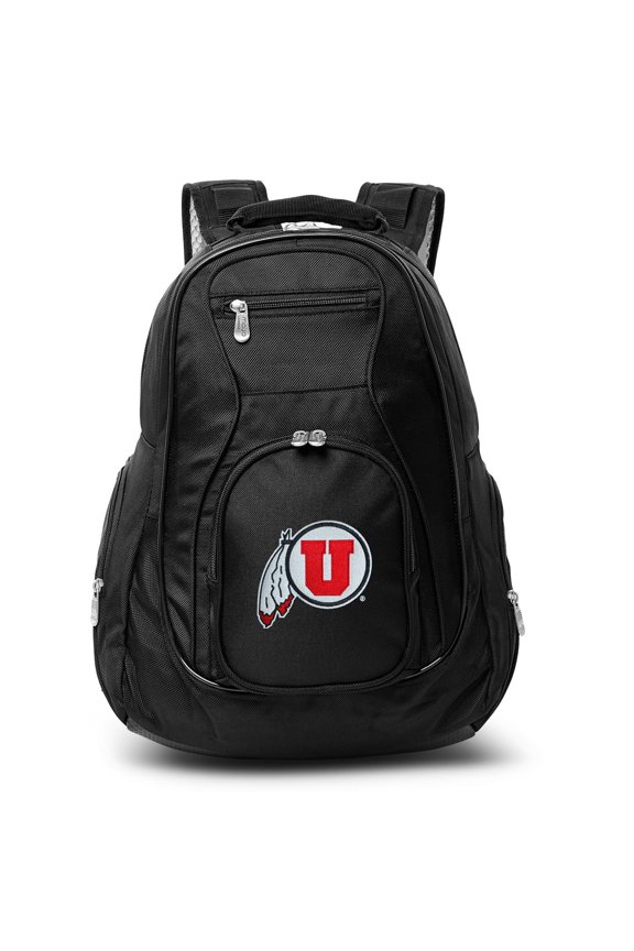 Black Utah Utes 19'' Laptop Travel Backpack