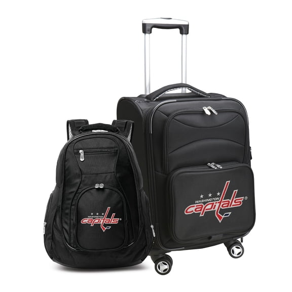 MOJO Black Washington Capitals Softside Carry-On & Backpack Set