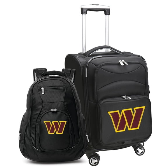 MOJO Black Washington Commanders Softside Carry-On & Backpack Set